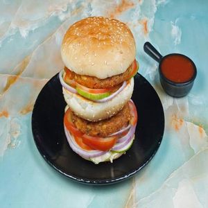 Egg Tikki Burger