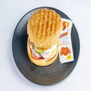 Double AlooTikki Burger With Cheese
