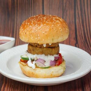 Double Aloo Tikki Burger