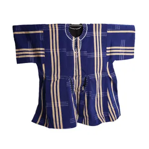 Premium Hand-Woven Fugu Smock with cap – Original Batakari Traditional Clothing