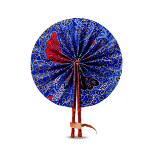Ankara Hand Fan  , African print hand fan, Ankara fabric fan, traditional African fan,