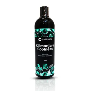 Kilimanjaro Coolness Wild mint  Black Soap Body Wash - 500ml