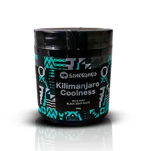 Kilimanjaro Coolness wild mint Black Soap Paste -500g