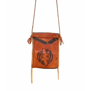 Savannah Leather Tote Bags with Gye-Nyame symbol
