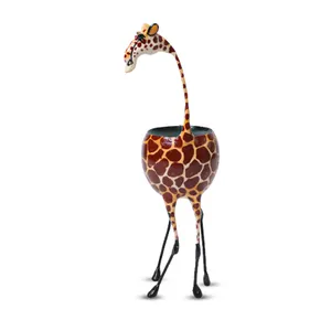 Candle & Stationery Holder , giraffe candle holder, African decor, handmade candle holder