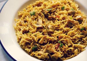 Mushrom biryani