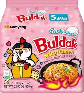 Samyang Buldak Spicy Dumplings Carbonara Hot Chicken Flavour 700gm