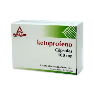 AMSA Ketoprofeno 100MG Caja 15 Cápsulas