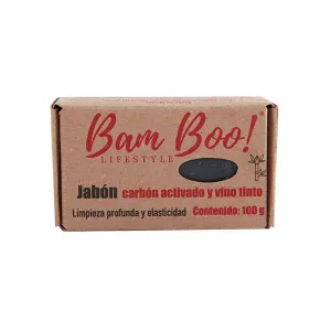 Bam Boo Jabón Vino Tinto y Carbón Activado 100G