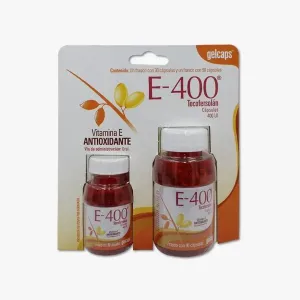 Gelcaps E-400 Frasco 90 + 30 Cápsulas
