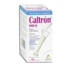 Caltrón 600+D Frasco 60 Tabletas