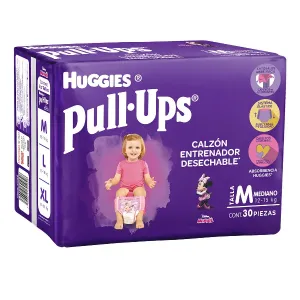 Huggies Pull Ups Niña Etapa 4 Pañal Entrenador 30 Piezas