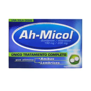 Ah-Micol Quinfamida/Albendazol Caja 2 Tabletas