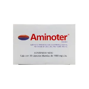 Aminoter Suplemento Alimenticio Anticaida 30 Cápsulas