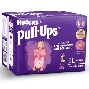 Huggies Pull Ups Niña Etapa 5 Pañal Entrenador 30 Piezas