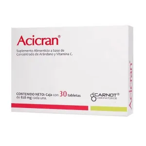 Acicran 828MG Caja 30 Tabletas