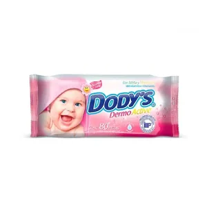 Dody s Dermo Active Toallitas Humedas Hipoalergénicas 80 Piezas