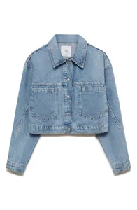 Denim Cropped Jacket