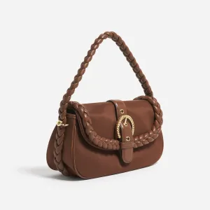 Adjustable Buckle Shoulder Bag