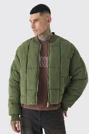green puffer jacket