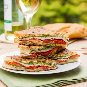 Avocado, Roasted Pepper & Pesto Panini