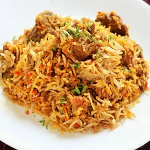 biryani (with chicken and goat)