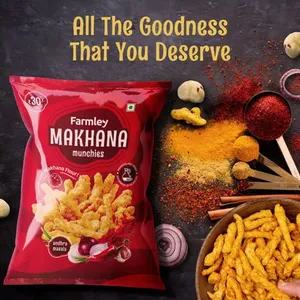 Farmley Makhana Munchies Crisps – Andhra Masala