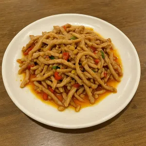 SMALL SHREDDED PORK WITH HOT & SPICY GARLIC