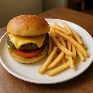 SMALL BURGER & FRIES