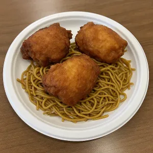3 PC CHICKEN WITH CHOWMEIN