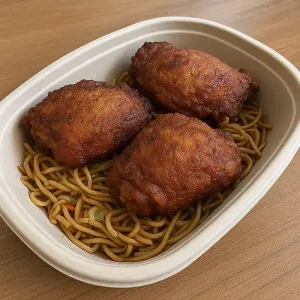 3 PC CHICKEN WITH CHOWMEIN