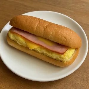 EGG, CHEESE & HAM SUB SANDWICH