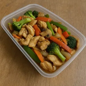 LARGE STIR-FRY CHICKEN WITH VEGETABLES