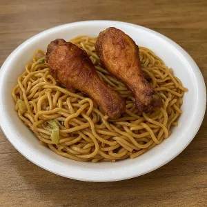 2 PC CHICKEN WITH CHOWMEIN