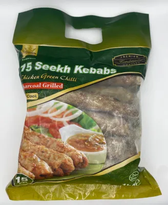 Crown Foods Chicken Green Chilli 15 Seekh Kebabs 1kg