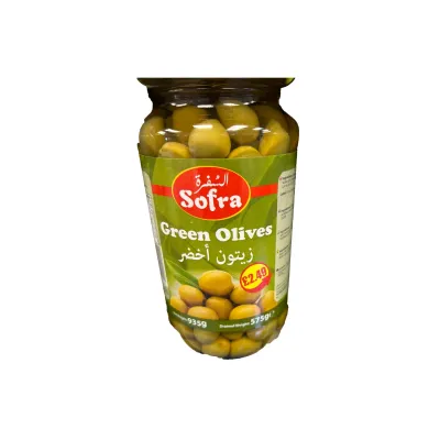 Sofra green olives 935 gm
