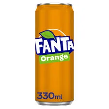 Fanta Orange Can (Indian) 330Ml