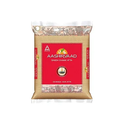 Aashirvaad Chakki Atta 5kg ( Aashirwad Whole Wheat Flour)