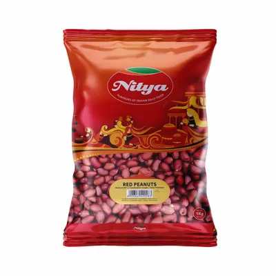 Nitya Red Skin Peanuts Kernels - 375Gms