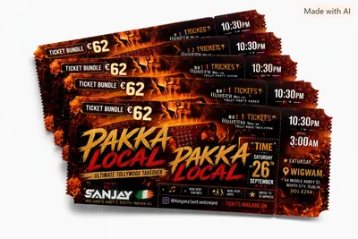 Pakka Local – Ultimate Tollywood Takeover | Group Ticket for 5 | Dublin Party Night