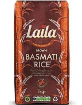 Laila Brown Basmati Rice 1kg