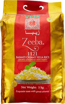 Zeeba Basmati Creamy Sella Rice 5kg