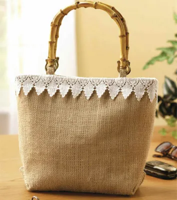Lace Trim Totes Bag