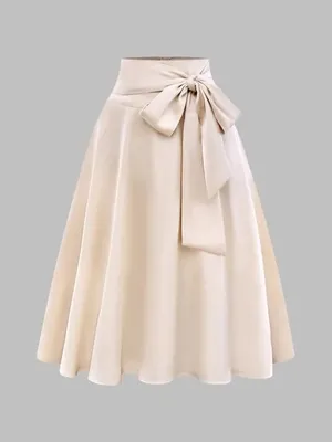 Bow A-Line Skirt