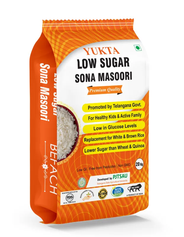 Yukta Low Sugar Sona masoori Rice 20kg (Diet/Diabetic/Befach Rice)