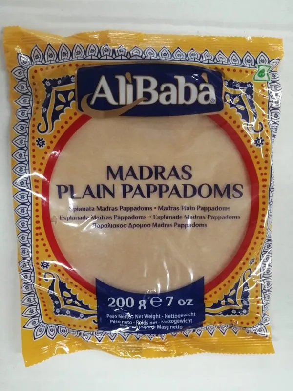 Papad - Madras plain 200gr