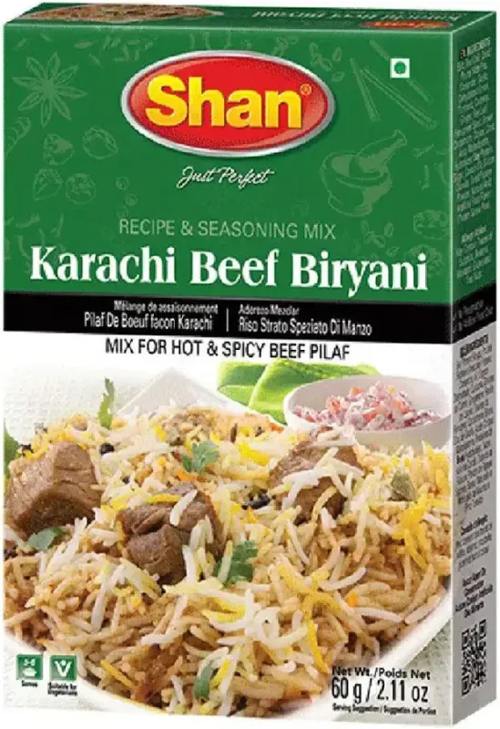 Shan Karachi Beef Biryani Masala 60gm