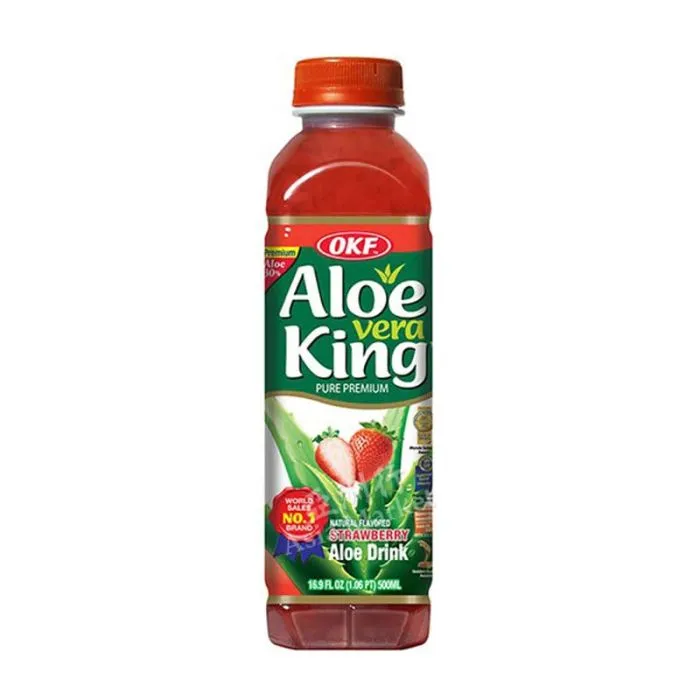 Okf Aloe Vera Drink Strawberry 500ml