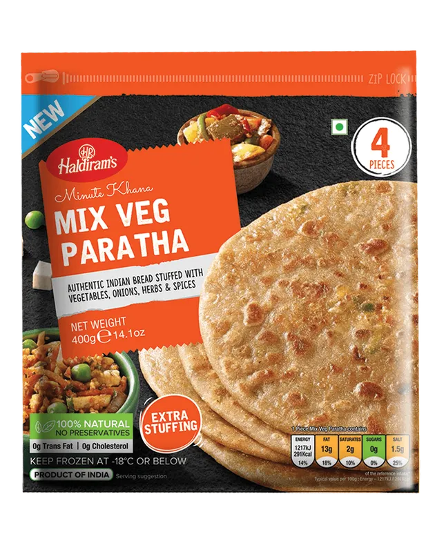 Haldiram Mix Veg Paratha 400gm