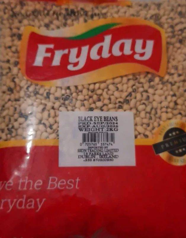 Fryday Black Eyed Beans 2kg